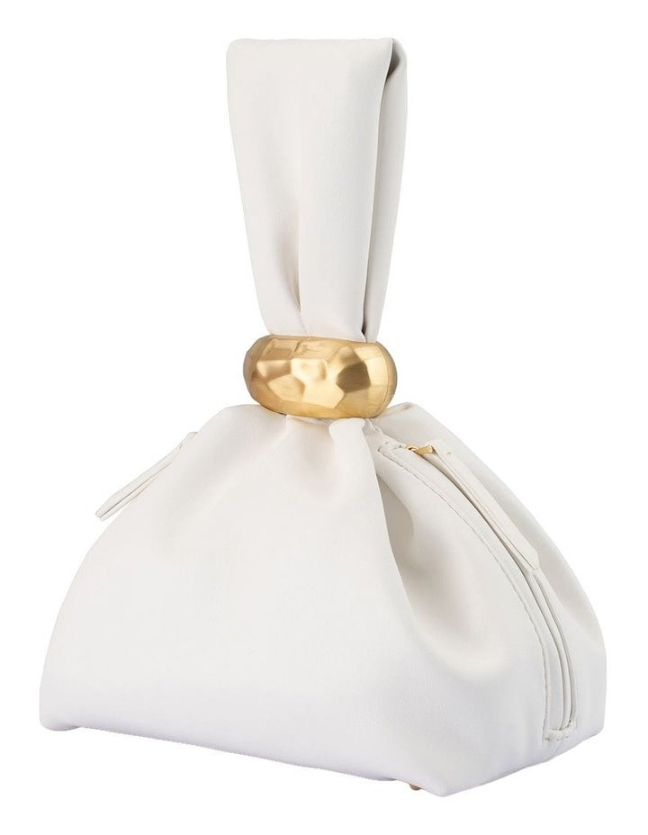 Lenni Clutch Bag in White
