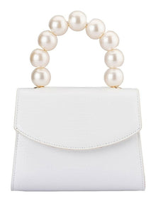 Peta Clutch Bag in White