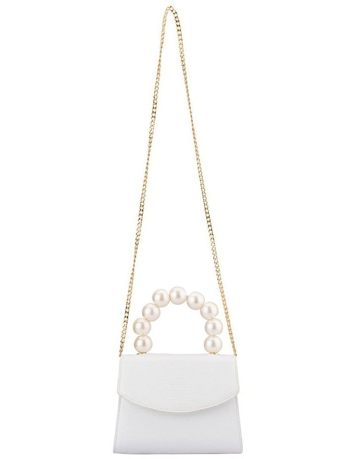 Peta Clutch Bag in White