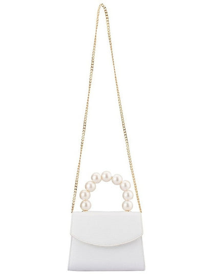 Peta Clutch Bag in White