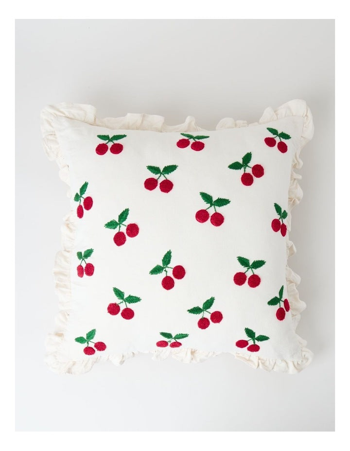 Cherrylicious Cushion in White