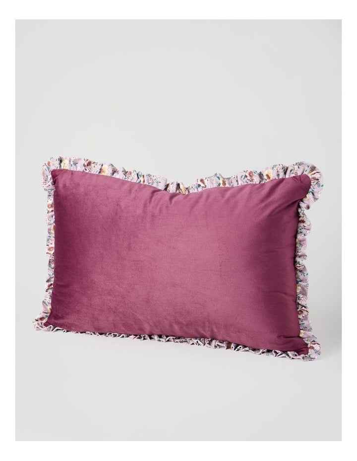 Aria Velvet Cushion in Wine