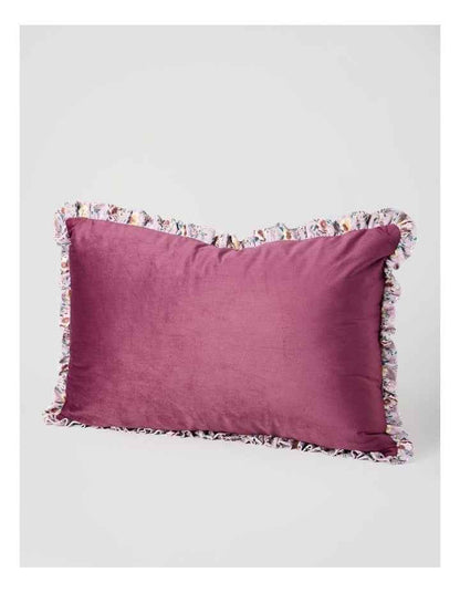 Aria Velvet Cushion in Wine