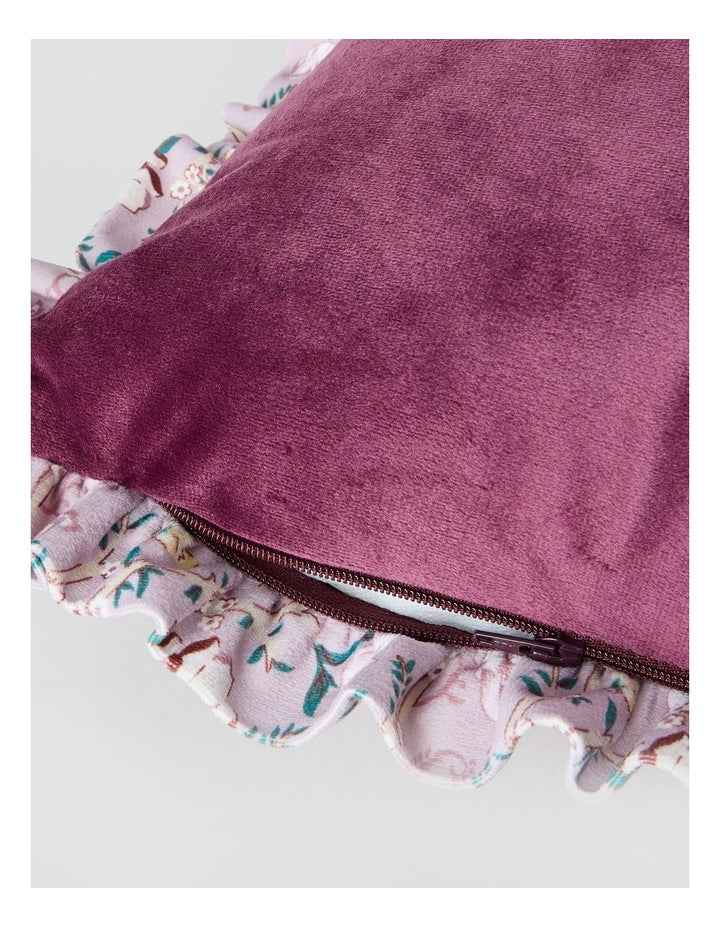 Aria Velvet Cushion in Wine