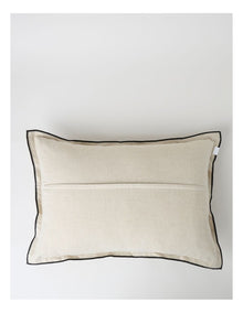 Contrast Linen Cushion in Natural