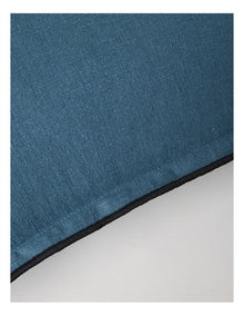 Contrast Linen Cushion in Seaglass