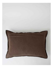 Contrast Linen Cushion in Cinnamon