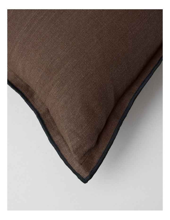 Contrast Linen Cushion in Cinnamon