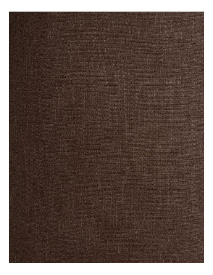 Contrast Linen Cushion in Cinnamon