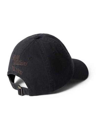 Longhorn Twill Cap Hat in Black Wash