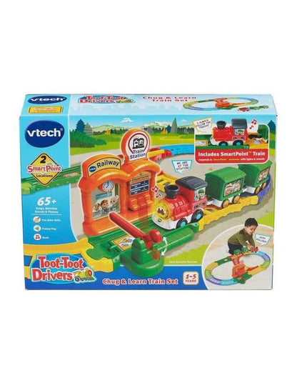 Wooden Train Set for Toddlers