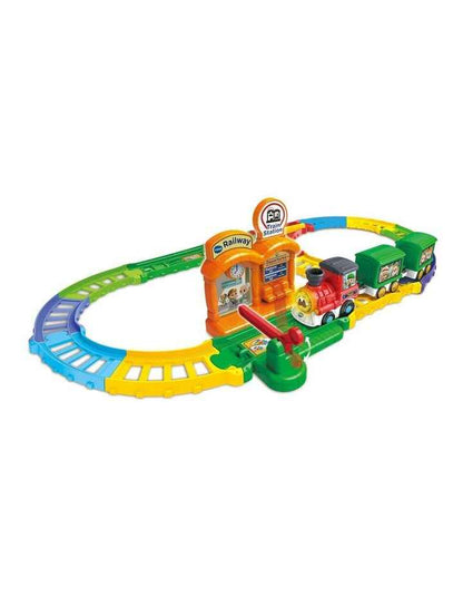 Wooden Train Set for Toddlers