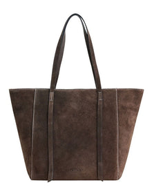Montego Suede Tote Bag in Espresso