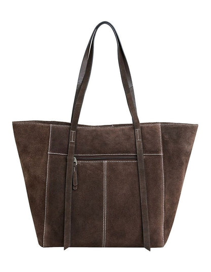 Montego Suede Tote Bag in Espresso