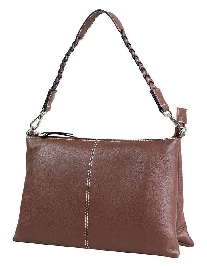 Montego Suede Crossbody Bag in Espresso