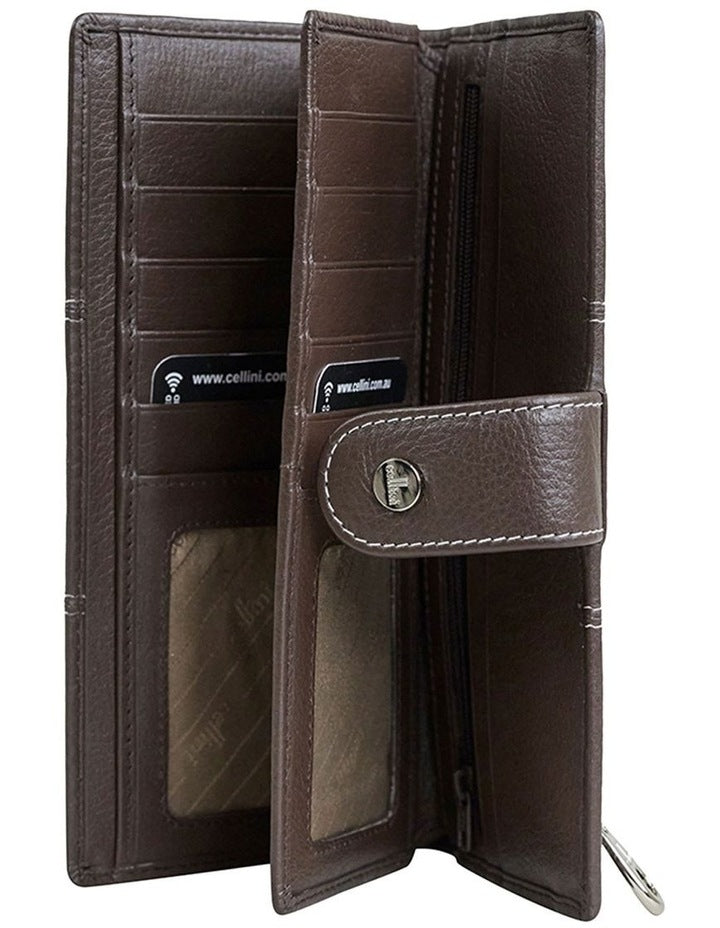 Eden Continental Wallet in Espresso