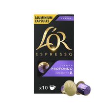 L'OR ESPRESSO LUNGO PROFONDO INTENSITY 8 COFFEE CAPSULES NESPRESSO* COMPATIBLE 52G:.:10 PACK