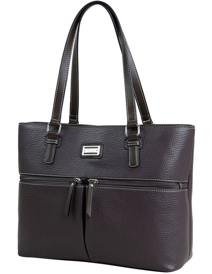 Edith Tote Bag in Chocolate