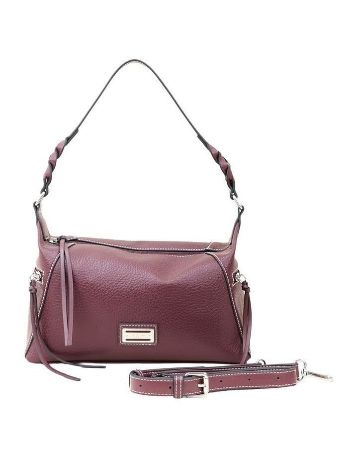 Edith Shoulder Bag in Plum