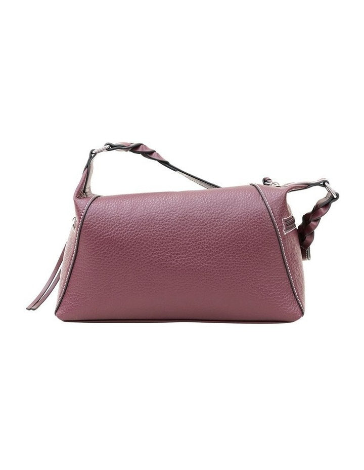 Edith Shoulder Bag in Plum