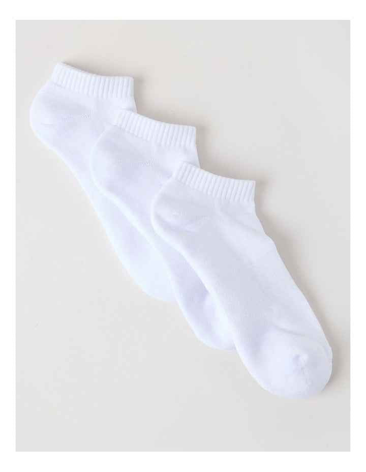 3 Pack Low Cut Sport Socks in White
