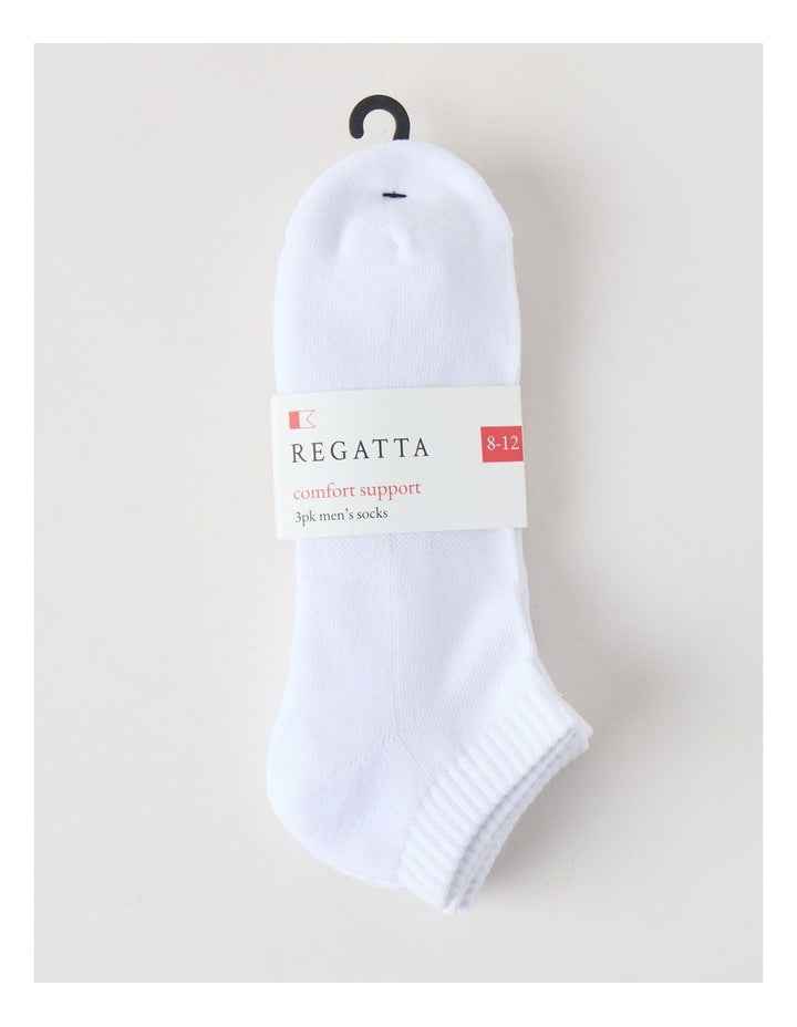 3 Pack Low Cut Sport Socks in White