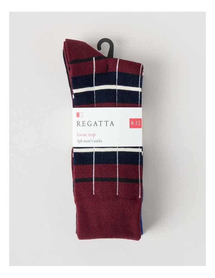3 Pack Stripes Soft Top Socks