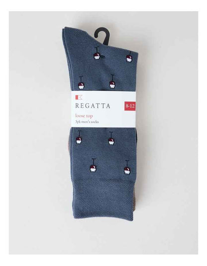 3 Pack Drinks Soft Top Socks