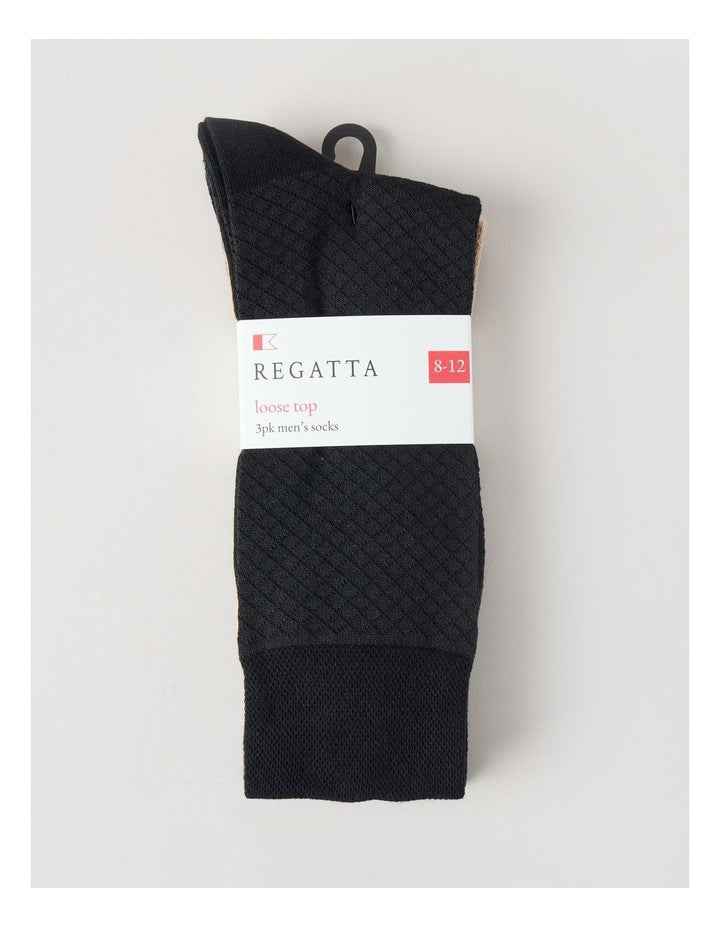 3 Pack Texture Soft Top Socks