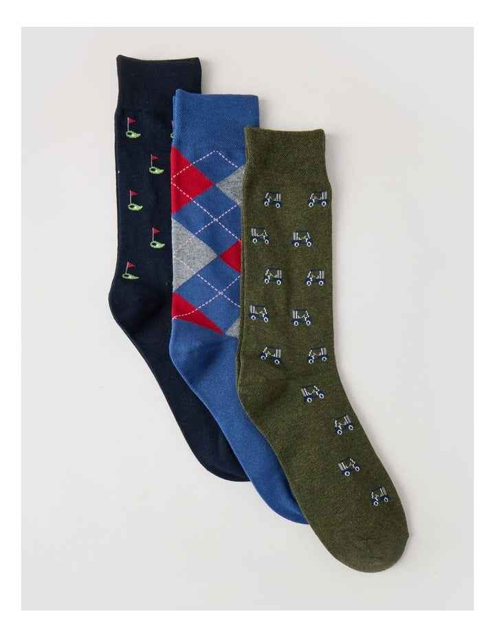 3 Pack Golf Soft Top Socks