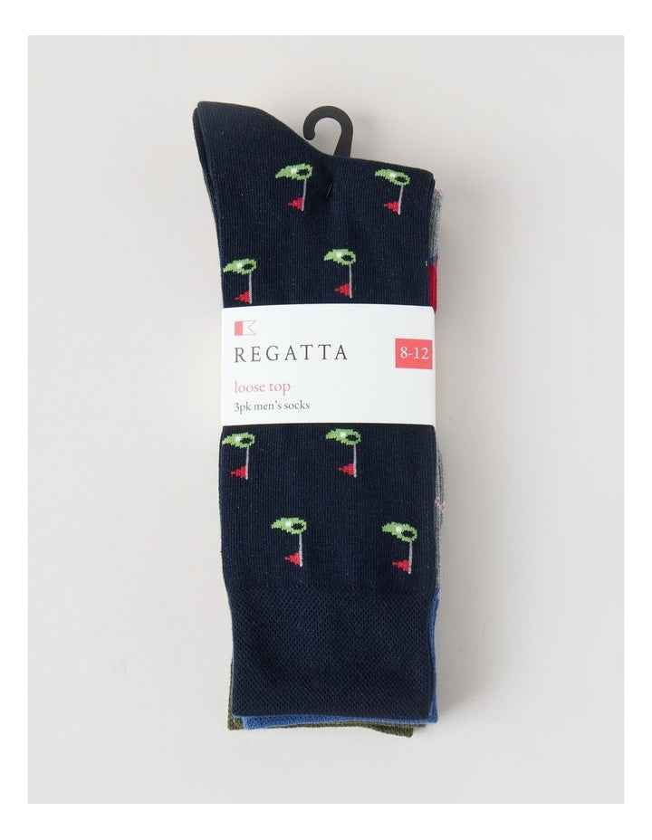3 Pack Golf Soft Top Socks