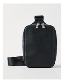 Saffiano Crossbody Bag in Black