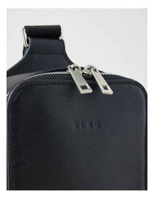 Saffiano Crossbody Bag in Black