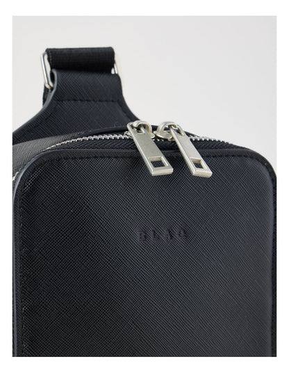 Saffiano Crossbody Bag in Black
