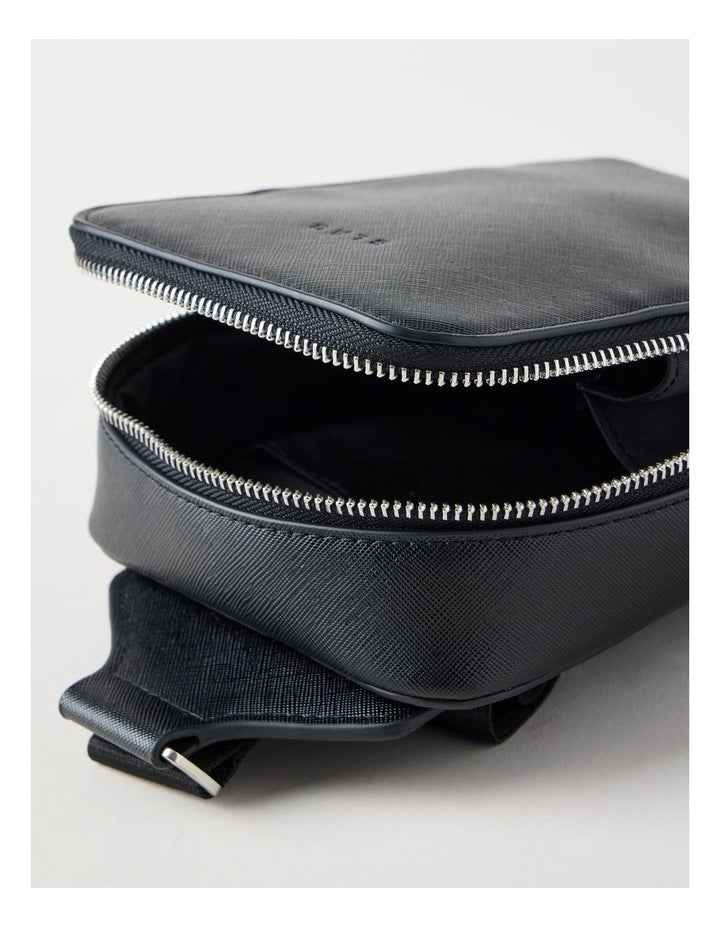 Saffiano Crossbody Bag in Black