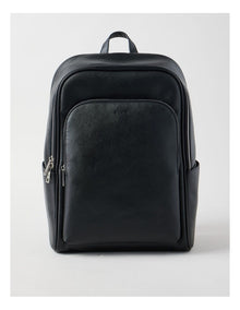 Saffiano Backpack Bag in Black