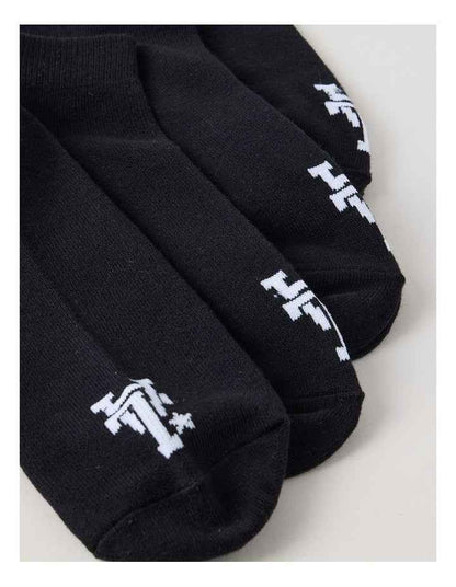 3 Pack Sneaker Logo Socks in Black