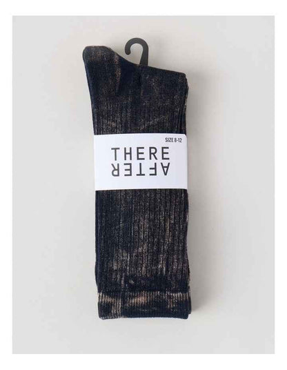 2 Pack Pigment Dye Rib Socks in Navy and Dusky Green