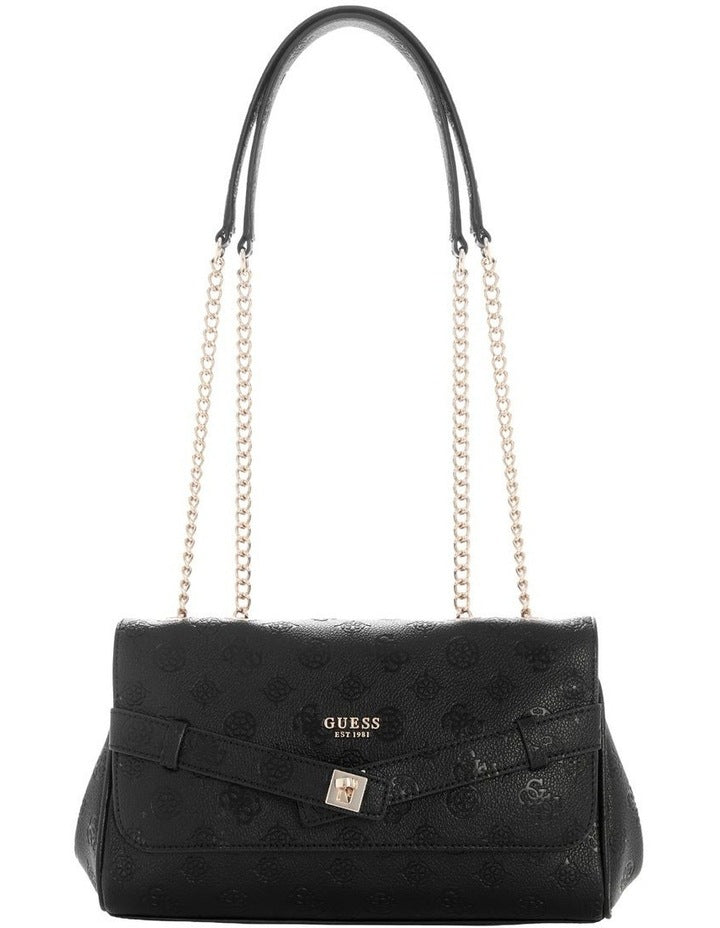Ella Logo Crossbody Bag in Black Logo