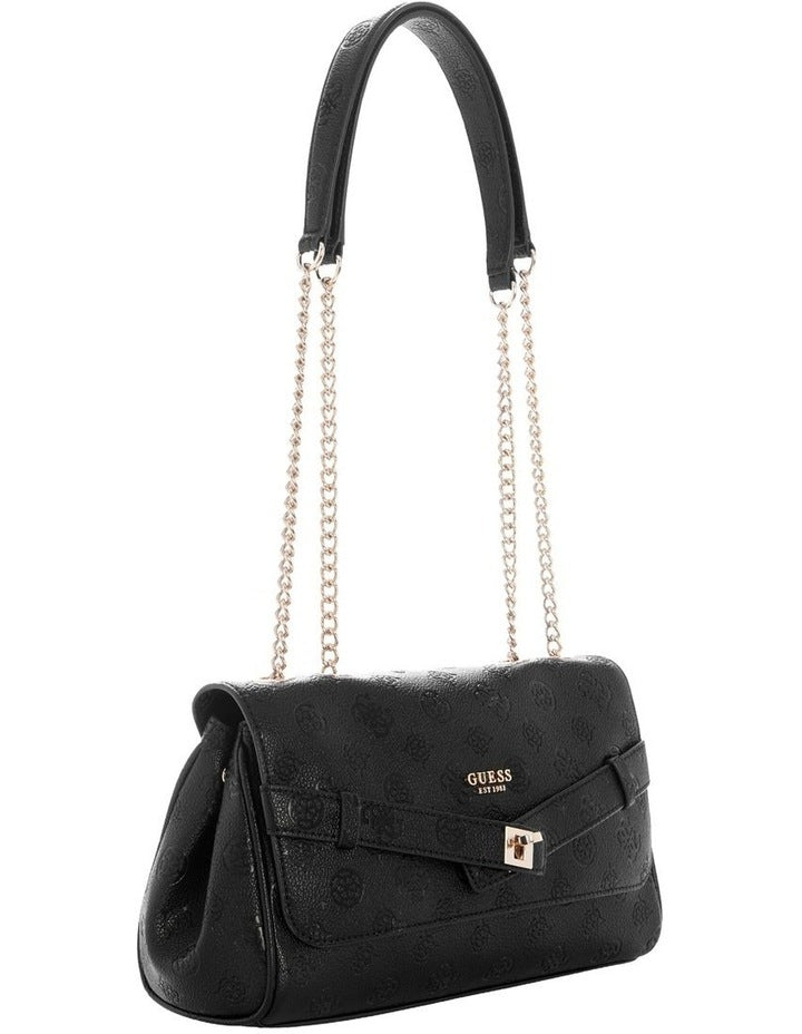 Ella Logo Crossbody Bag in Black Logo
