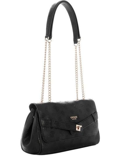 Ella Logo Crossbody Bag in Black Logo