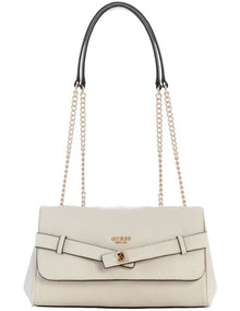 Ella Logo Crossbody Bag in Stone Logo