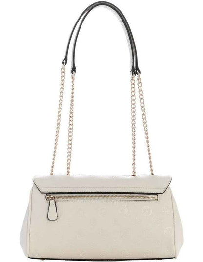 Ella Logo Crossbody Bag in Stone Logo