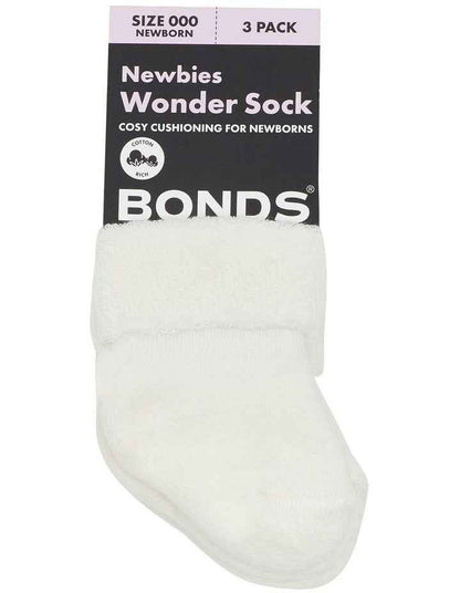 Newbies Wondersock 3 Pack in Marscapone