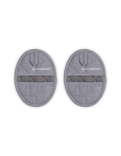 OVAL POT HOLDER S/2 CHARBON