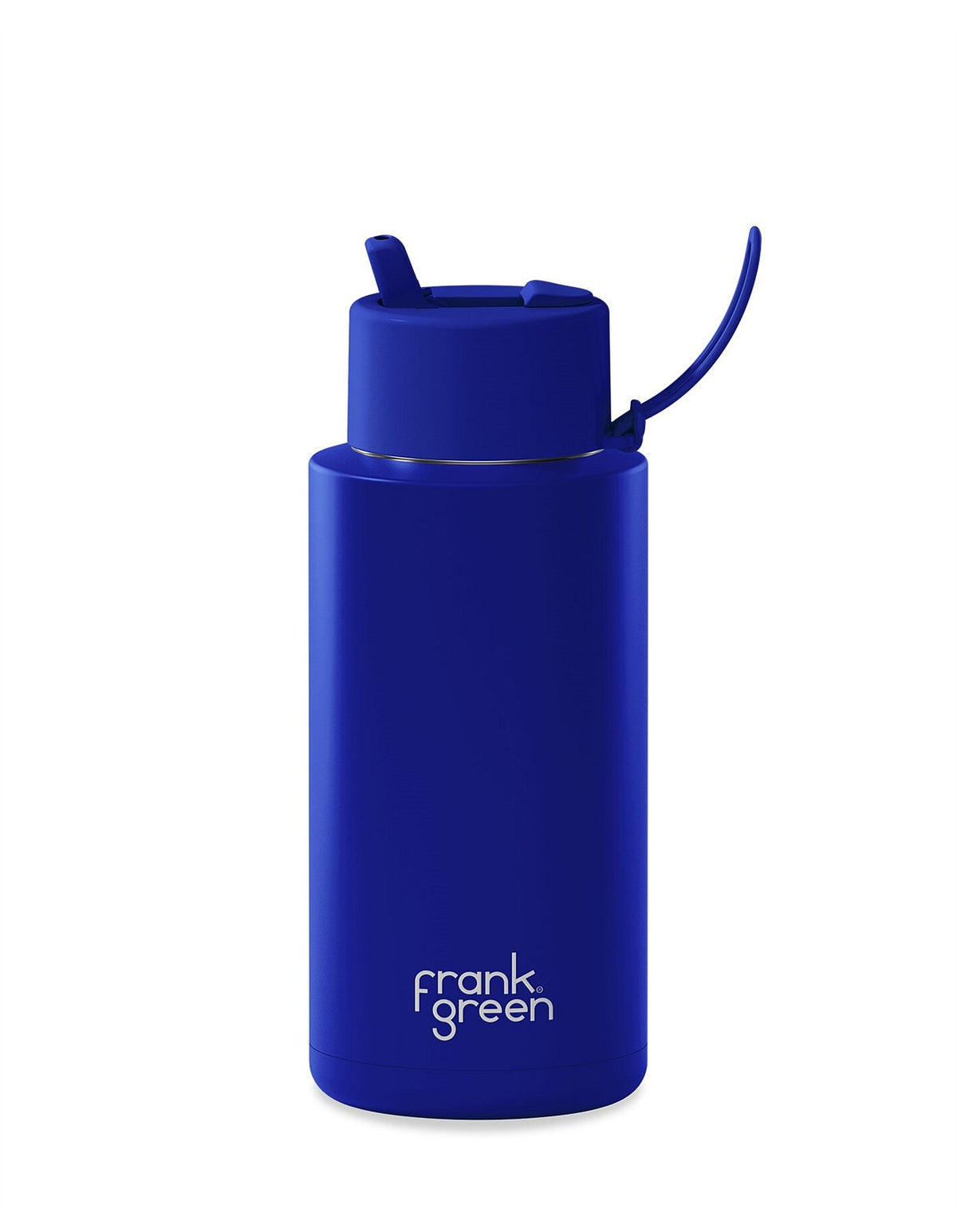 34oz Stainless Steel Ceramic Bottle BlueCarbon with Flip Lid