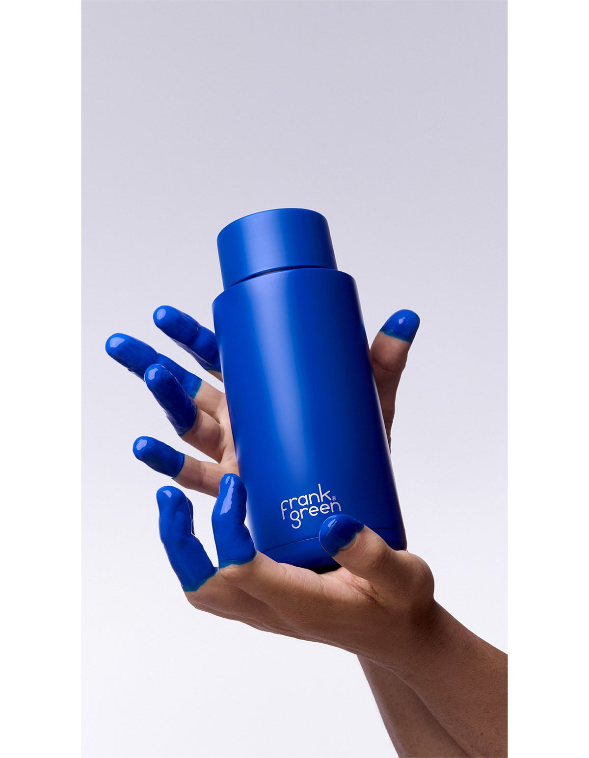 34oz Stainless Steel Ceramic Bottle BlueCarbon with Flip Lid
