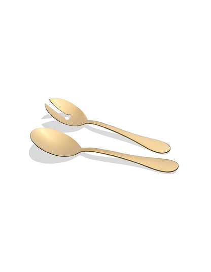 ALBANY GOLD SALAD SERVERS 2PC