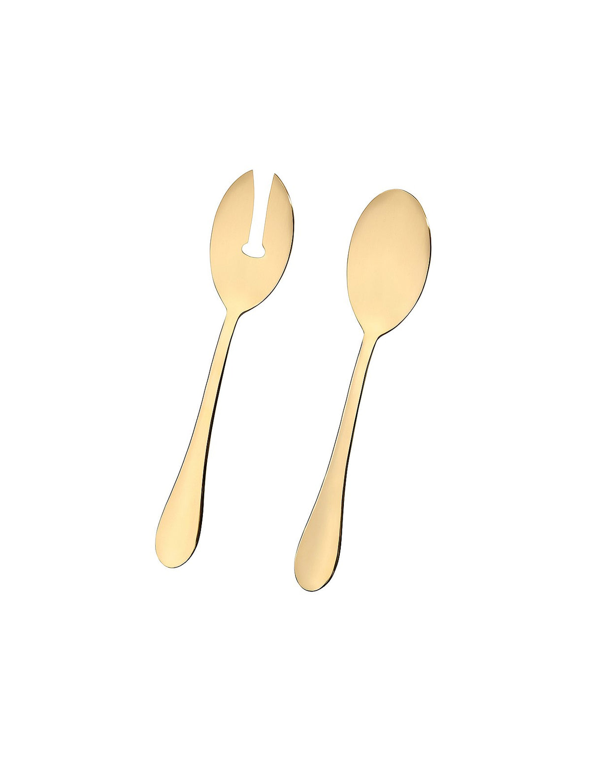 ALBANY GOLD SALAD SERVERS 2PC