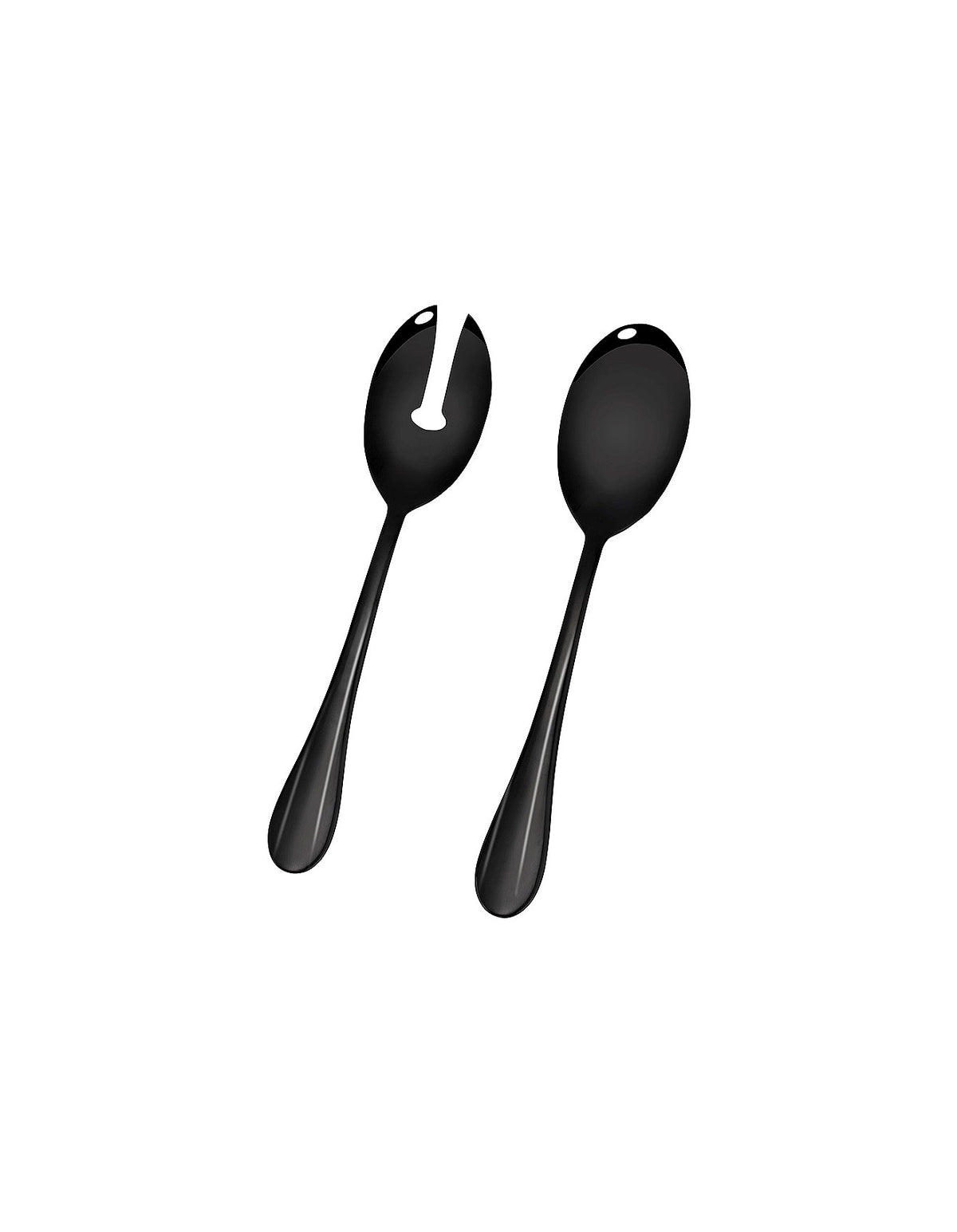 ALBANY ONYX SALAD SERVERS 2PC